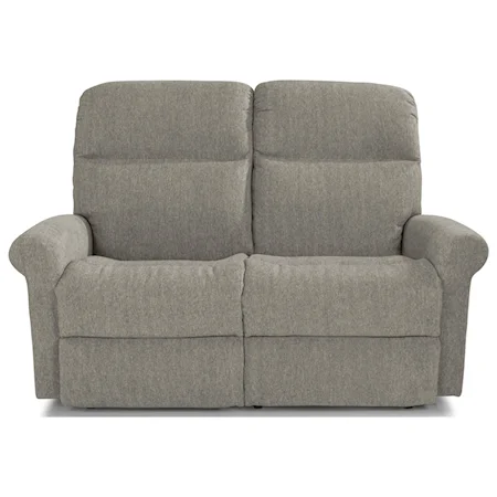 Casual Power Reclining Loveseat with Power Headrests and USB Charging Ports